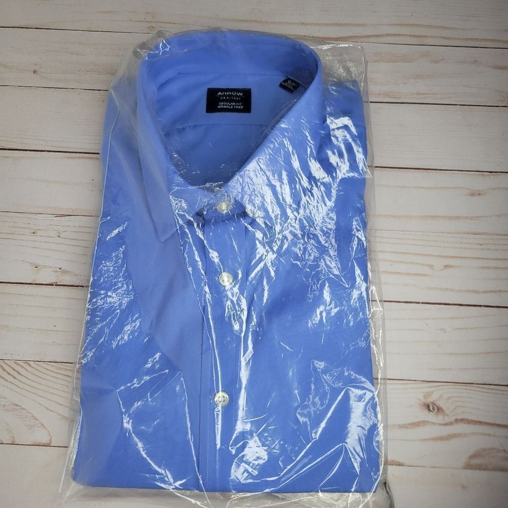 Arrow Cornflower Blue Men's Dress Shirt